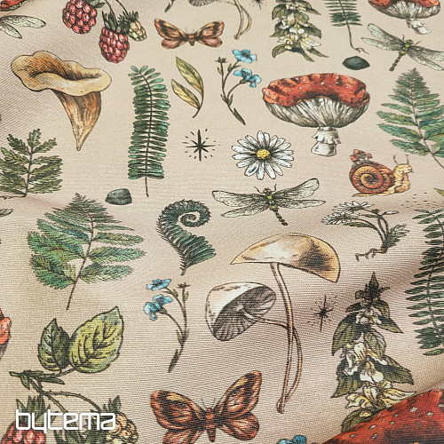 Dekorativer Stoff HERBST IM WALD