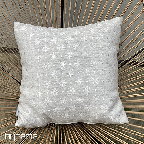 Weihnachtsdekorabdeckung FLAKE GREY - SILBER