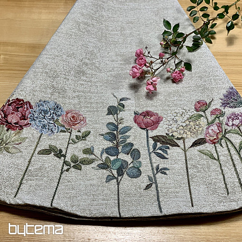 Runde Wandteppich-Tischdecke FLORES TIME