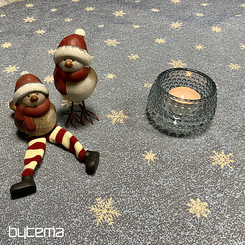 Weihnachtlicher Wandteppich-Tischdecke rund FROHE WEIHNACHTEN