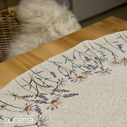 Runde Wandteppich-Tischdecke FRÜHLINGS-KUSSIONEN