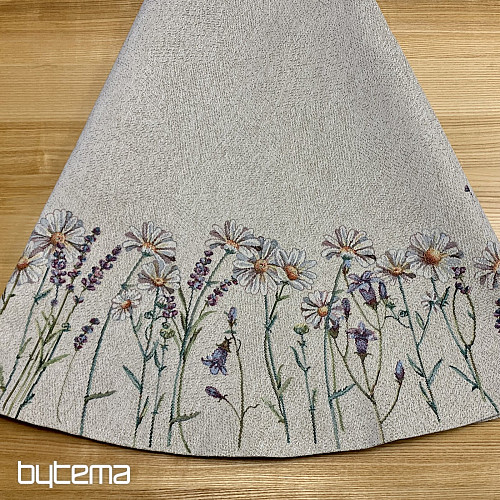 Runde Wandteppich-Tischdecke FRÜHLINGS-KUSSIONEN