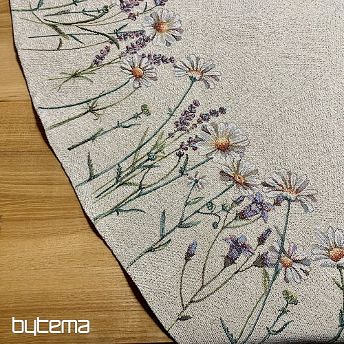 Runde Wandteppich-Tischdecke FRÜHLINGS-KUSSIONEN