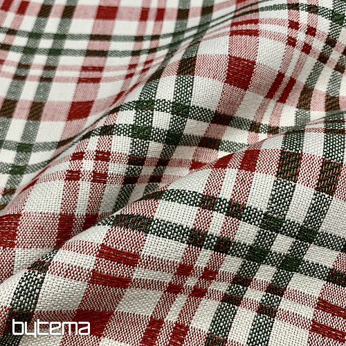 Weihnachtstischdecke und Schal im schottischen Shelley-Karo-Muster