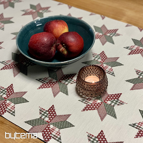 Weihnachtstischdecke und Schal STAR SHELLEY