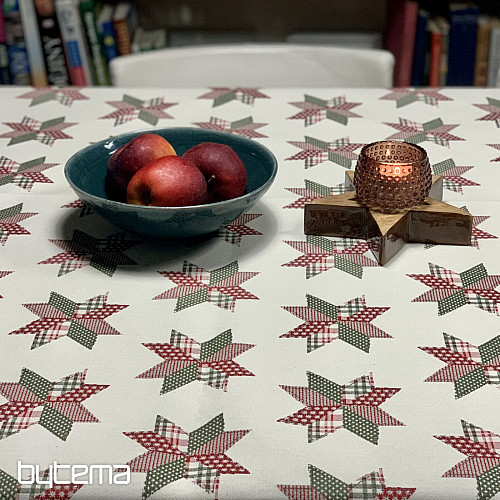 Weihnachtstischdecke und Schal STAR SHELLEY