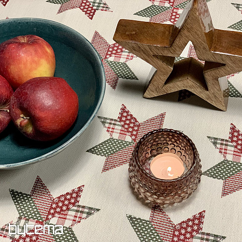 Weihnachtstischdecke und Schal STAR SHELLEY