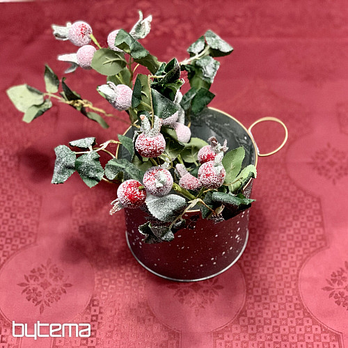 Tischdecke DAMASK bordeauxrot 120x140