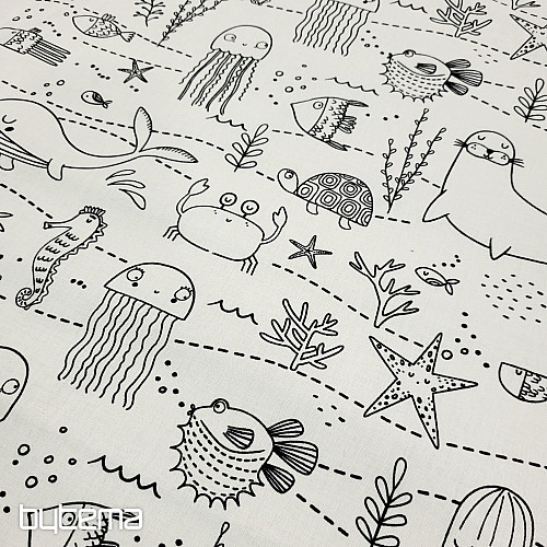 Stoffmalerei UNTERWASSERWELT