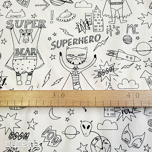 SUPERHELDEN-Malerei auf Stoff