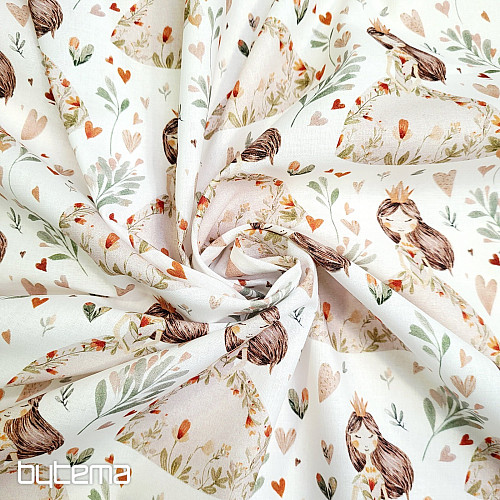 Baumwollstoff TRAUMHAFTE PRINZESSIN