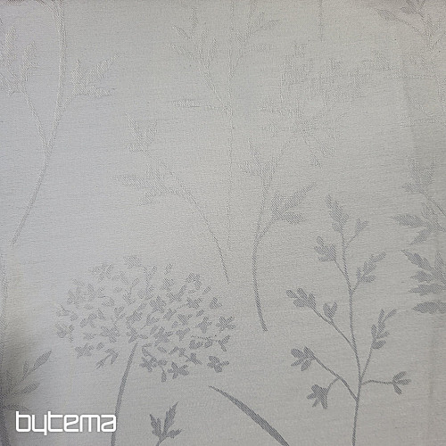 Luxuriöser Baumwolldamast RIO HELLGRAU