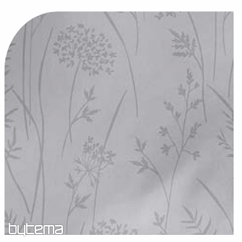 Luxuriöser Baumwolldamast RIO HELLGRAU