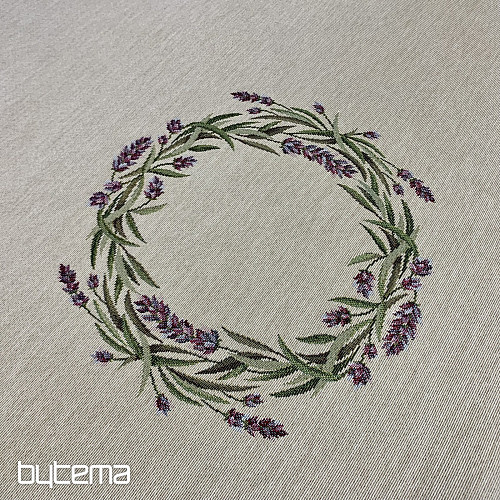 Runde Wandteppich-Tischdecke LAVENDEL