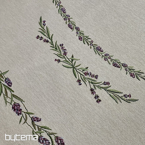 Runde Wandteppich-Tischdecke LAVENDEL