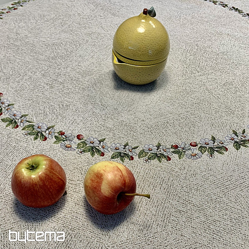 Runde Wandteppich-Tischdecke ROCK BY THE FENCE