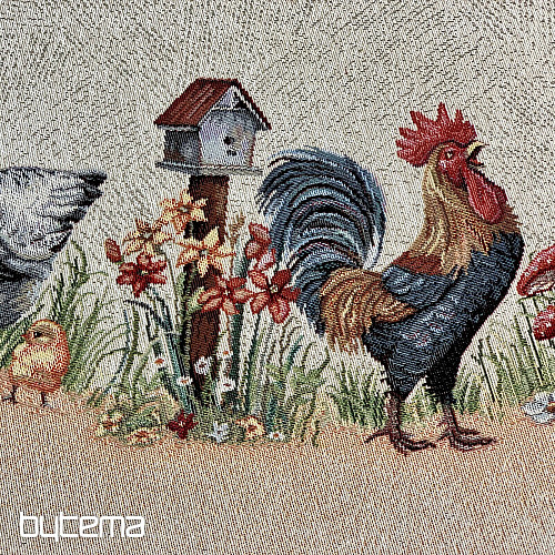 Runde Wandteppich-Tischdecke ROCK BY THE FENCE