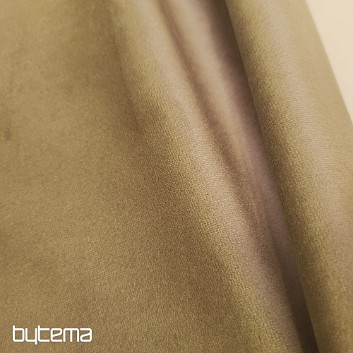 Luxuriöser, einfarbiger Designer-Dekorstoff GERSTER 77042/0200 BRAUN