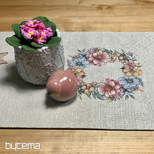 Ostertischdecke und Schal EIER IM GRAS