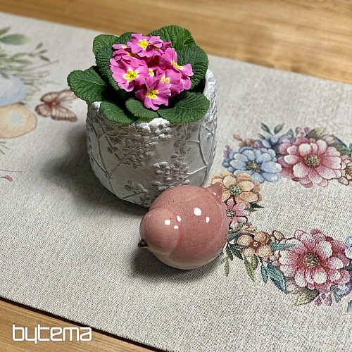 Ostertischdecke und Schal EIER IM GRAS