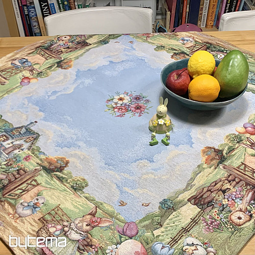 Wandteppich-Tischdecke und Schal OSTERNREISE