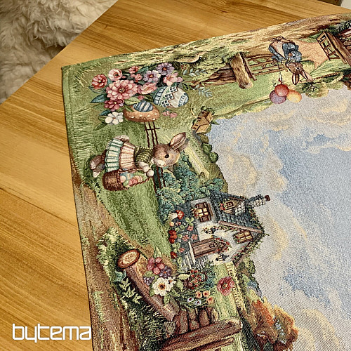 Wandteppich-Tischdecke und Schal OSTERNREISE