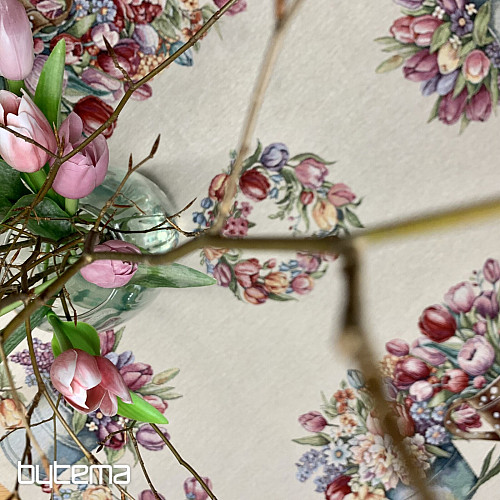 Wandteppich-Tischdecke und Schal FRÜHLINGSSTRUSS