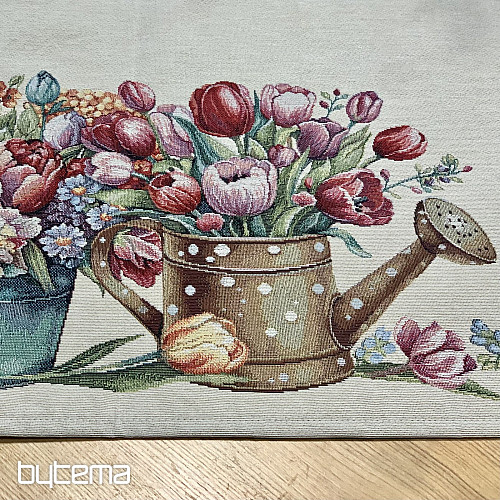 Wandteppich-Tischdecke und Schal FRÜHLINGSSTRUSS