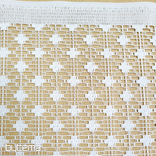 Jacquard-Gardine ZORA weiß