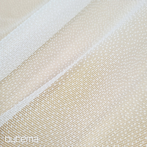 Jacquard-Gardine INGRID weiß