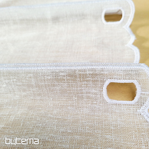 Buntglasvorhang WEISSES HERZ