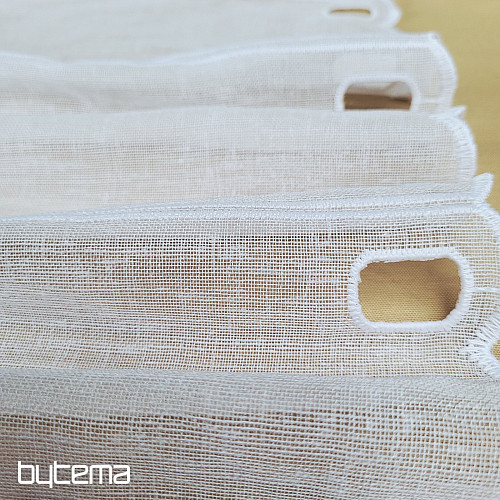 Buntglasvorhang HERZ BEIGE