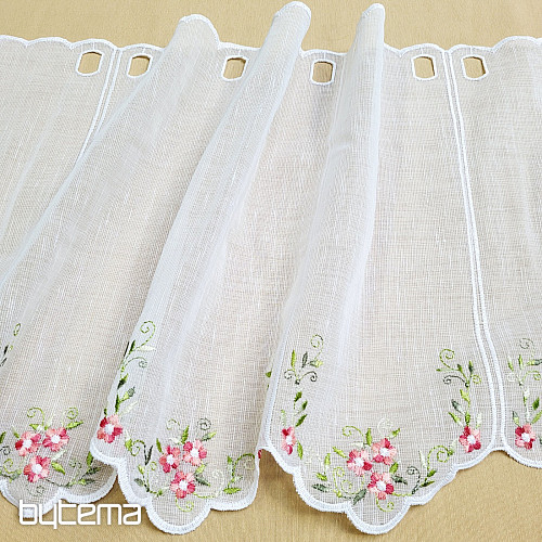 Buntglasvorhang ROSA BLUMEN