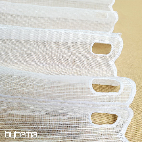 Buntglasvorhang BLUMEN ROT