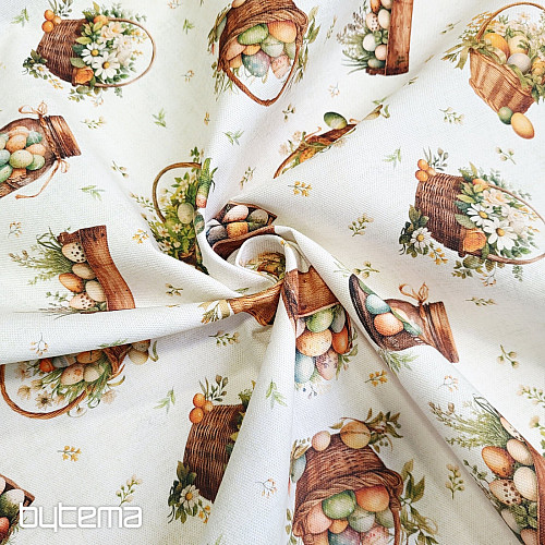 Dekorativer Stoff, bunte Eier