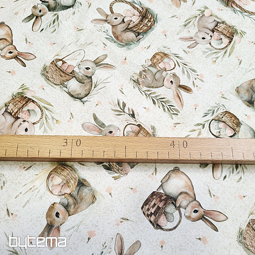 Dekorativer Stoff BUNNY BLESSED