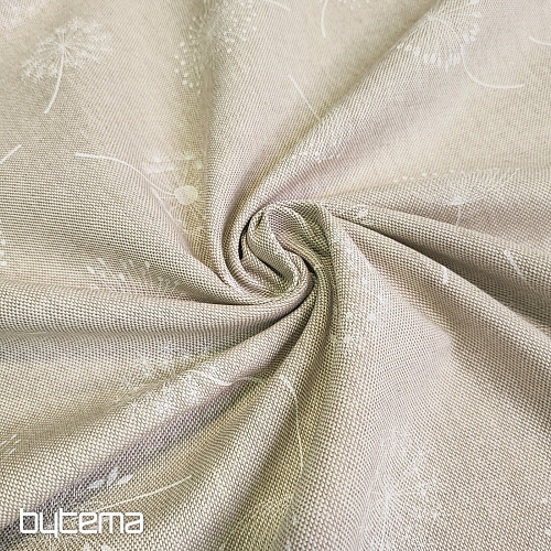 Dekorativer Stoff BLÜTENDER LÖWENZAHN