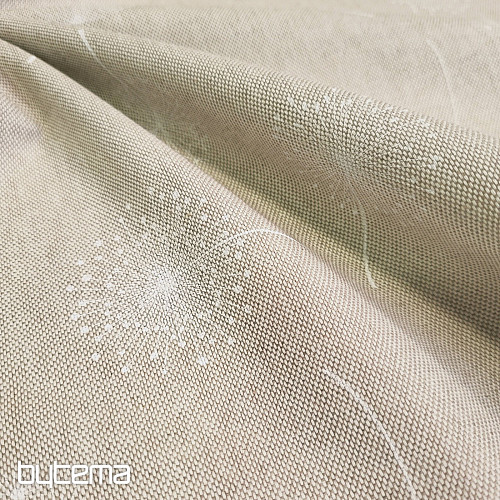 Dekorativer Stoff BLÜTENDER LÖWENZAHN