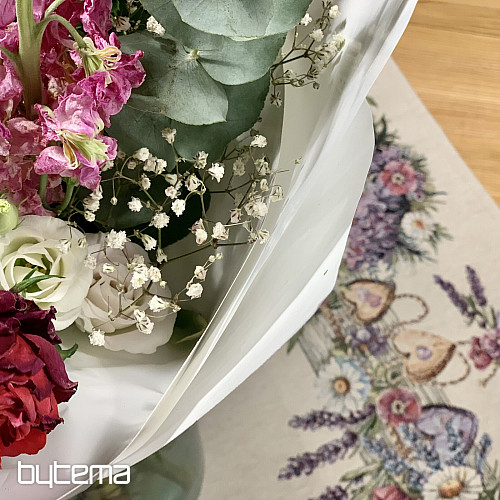 Wandteppich-Tischdecke und Schal VOGELHAUS