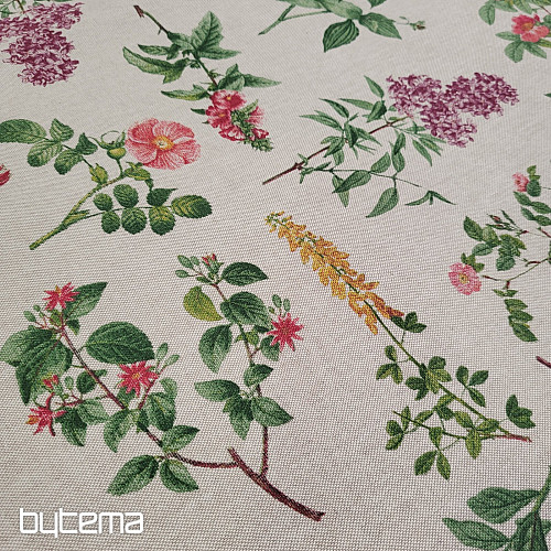 Dekorativer Stoff BLUMEN OREGON