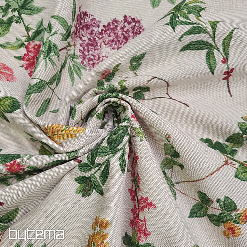 Dekorativer Stoff BLUMEN OREGON