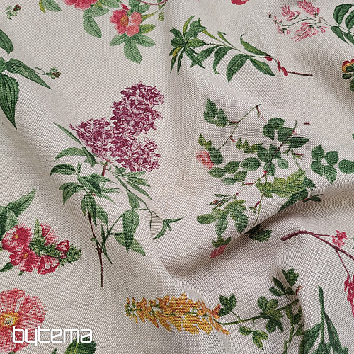 Dekorativer Stoff BLUMEN OREGON