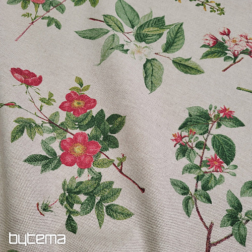 Dekorativer Stoff BLUMEN OREGON