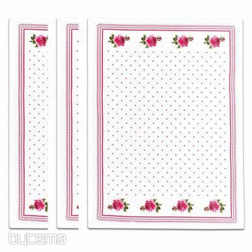 Omas Handtücher mit rosa Rosen