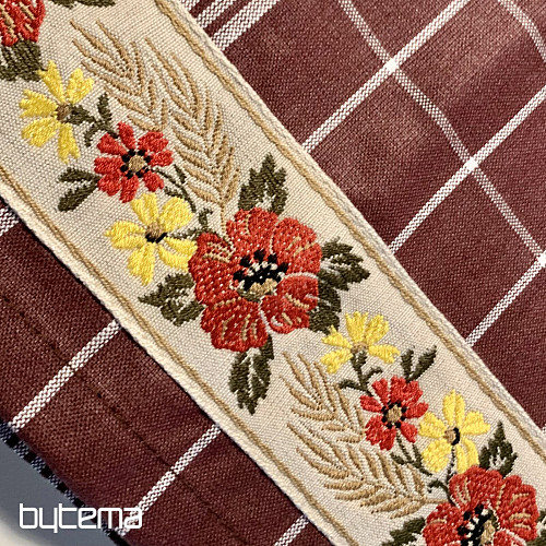 Geschirrtücher „Omas braun mit Blumen“