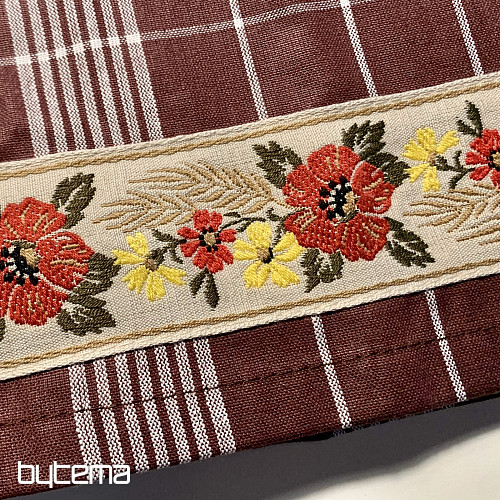 Geschirrtücher „Omas braun mit Blumen“