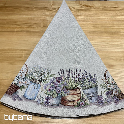 Runder Wandteppich-Tischteppich SCHÖNHEIT IM WAGEN