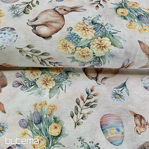 Dekorativer Stoff BUNNY LONNIE beige