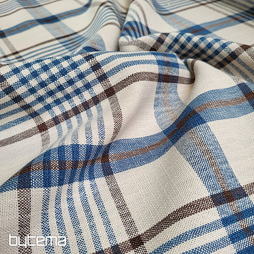 Dekorativer Stoff ANZOL BLAU