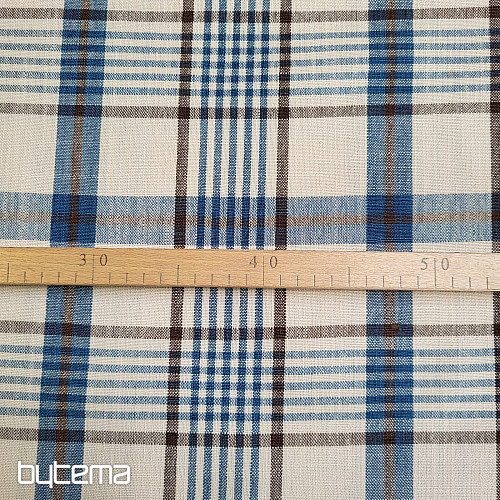 Dekorativer Stoff ANZOL BLAU